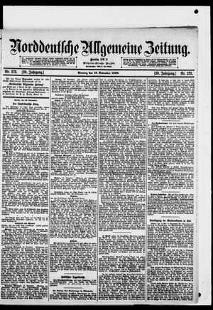 Norddeutsche allgemeine Zeitung vom 19.11.1899