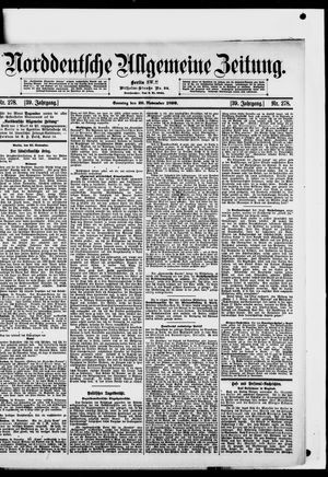 Norddeutsche allgemeine Zeitung vom 26.11.1899