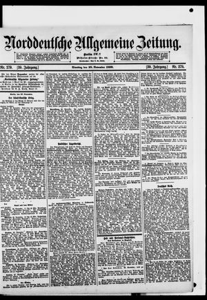 Norddeutsche allgemeine Zeitung vom 28.11.1899