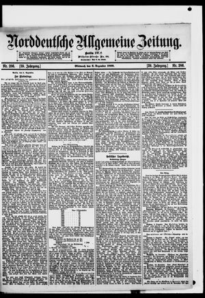 Norddeutsche allgemeine Zeitung vom 06.12.1899