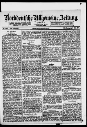 Norddeutsche allgemeine Zeitung vom 10.12.1899