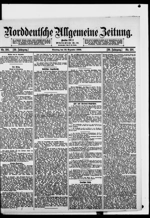 Norddeutsche allgemeine Zeitung vom 12.12.1899
