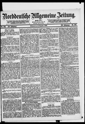 Norddeutsche allgemeine Zeitung vom 13.12.1899