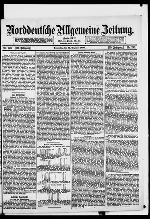 Norddeutsche allgemeine Zeitung vom 14.12.1899