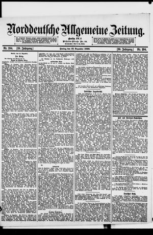 Norddeutsche allgemeine Zeitung vom 15.12.1899