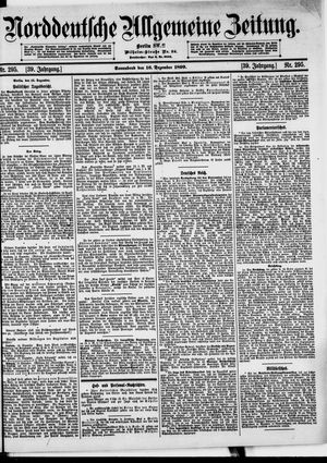 Norddeutsche allgemeine Zeitung vom 16.12.1899