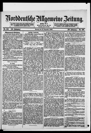 Norddeutsche allgemeine Zeitung vom 17.12.1899