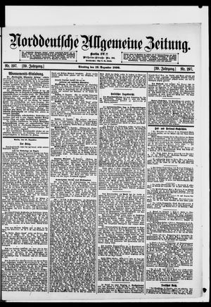 Norddeutsche allgemeine Zeitung vom 19.12.1899