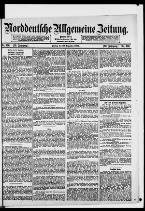 Norddeutsche allgemeine Zeitung vom 22.12.1899