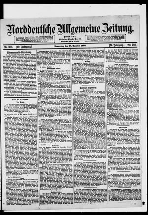 Norddeutsche allgemeine Zeitung vom 28.12.1899