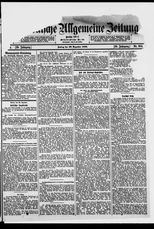 Norddeutsche allgemeine Zeitung vom 29.12.1899