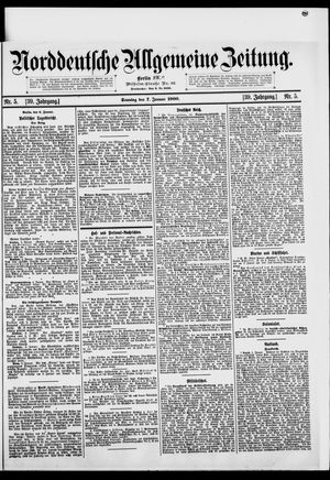 Norddeutsche allgemeine Zeitung on Jan 7, 1900
