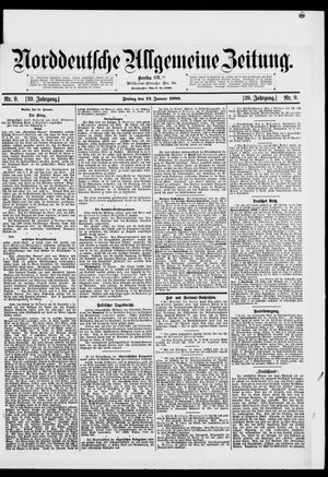 Norddeutsche allgemeine Zeitung vom 12.01.1900
