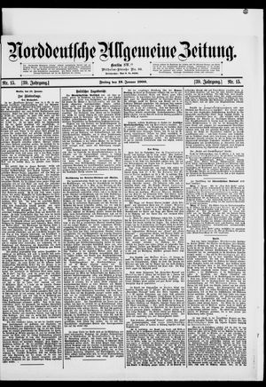 Norddeutsche allgemeine Zeitung vom 19.01.1900