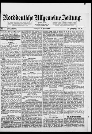 Norddeutsche allgemeine Zeitung vom 21.01.1900