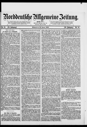 Norddeutsche allgemeine Zeitung on Jan 24, 1900