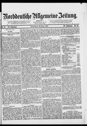 Norddeutsche allgemeine Zeitung on Jan 25, 1900