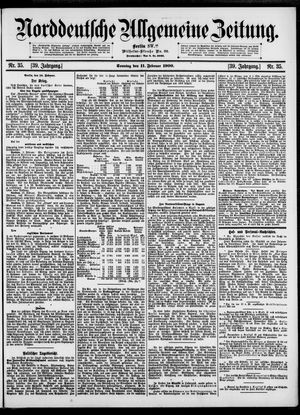 Norddeutsche allgemeine Zeitung vom 11.02.1900