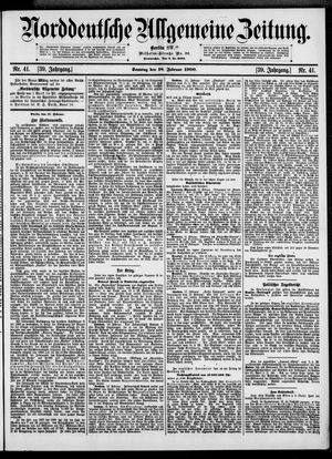 Norddeutsche allgemeine Zeitung on Feb 18, 1900