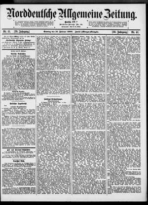 Norddeutsche allgemeine Zeitung on Feb 18, 1900