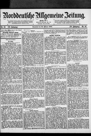 Norddeutsche allgemeine Zeitung on Feb 24, 1900