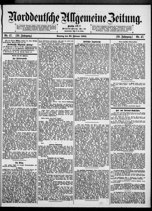 Norddeutsche allgemeine Zeitung vom 25.02.1900