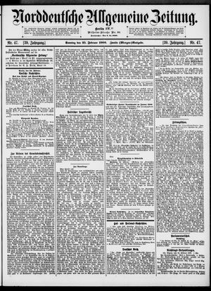 Norddeutsche allgemeine Zeitung vom 25.02.1900