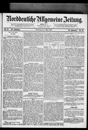 Norddeutsche allgemeine Zeitung vom 01.03.1900