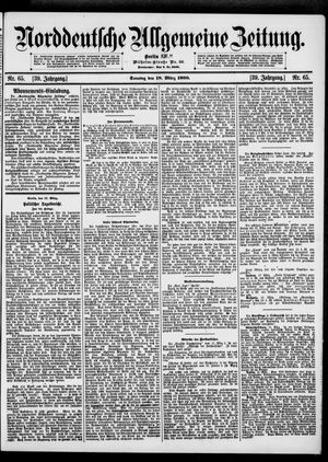 Norddeutsche allgemeine Zeitung vom 18.03.1900