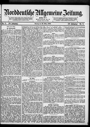 Norddeutsche allgemeine Zeitung vom 25.03.1900