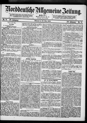 Norddeutsche allgemeine Zeitung vom 28.03.1900