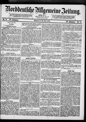 Norddeutsche allgemeine Zeitung vom 28.03.1900
