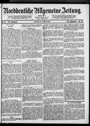 Norddeutsche allgemeine Zeitung vom 07.04.1900
