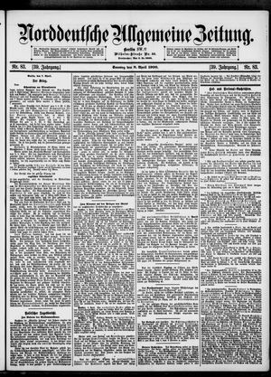 Norddeutsche allgemeine Zeitung vom 08.04.1900