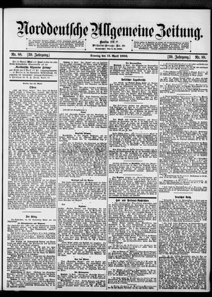 Norddeutsche allgemeine Zeitung vom 15.04.1900