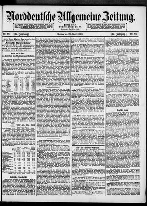 Norddeutsche allgemeine Zeitung vom 20.04.1900