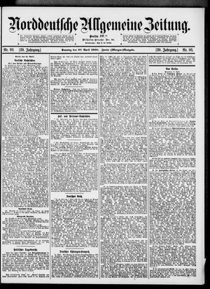 Norddeutsche allgemeine Zeitung on Apr 22, 1900