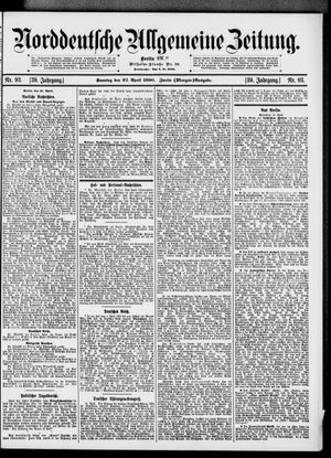 Norddeutsche allgemeine Zeitung on Apr 22, 1900