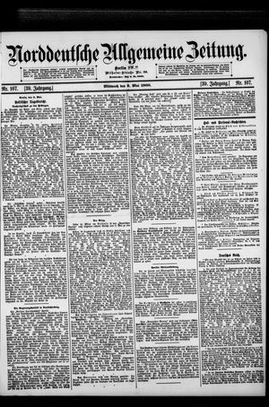 Norddeutsche allgemeine Zeitung vom 09.05.1900
