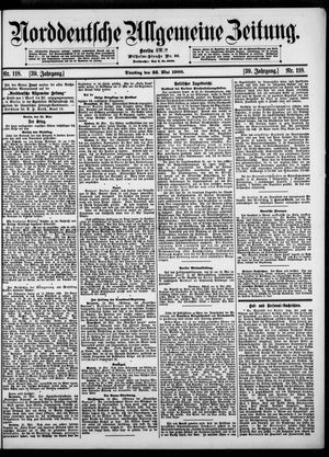Norddeutsche allgemeine Zeitung on May 22, 1900