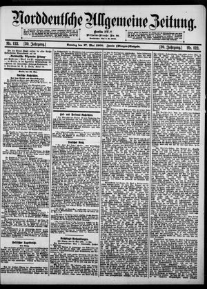 Norddeutsche allgemeine Zeitung vom 27.05.1900
