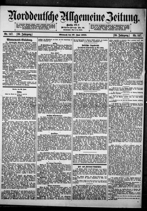 Norddeutsche allgemeine Zeitung vom 27.06.1900