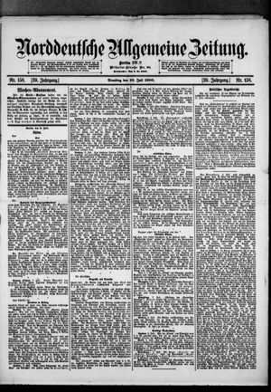 Norddeutsche allgemeine Zeitung vom 10.07.1900