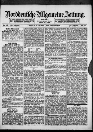 Norddeutsche allgemeine Zeitung vom 15.07.1900