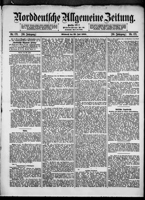 Norddeutsche allgemeine Zeitung vom 25.07.1900