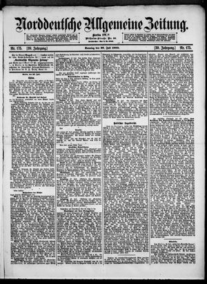 Norddeutsche allgemeine Zeitung on Jul 29, 1900