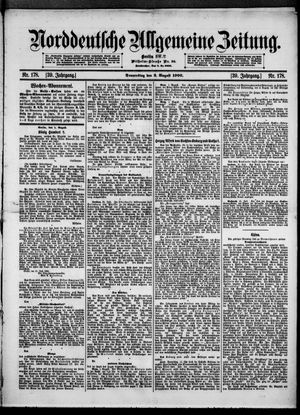 Norddeutsche allgemeine Zeitung vom 02.08.1900