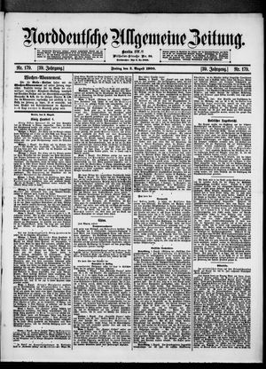 Norddeutsche allgemeine Zeitung vom 03.08.1900