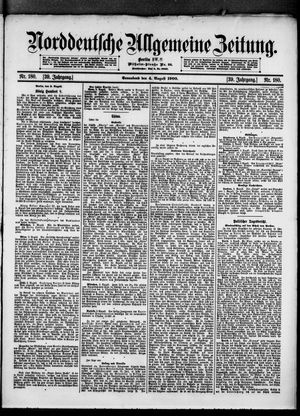 Norddeutsche allgemeine Zeitung vom 04.08.1900