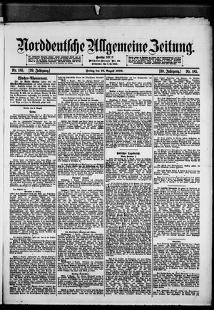 Norddeutsche allgemeine Zeitung vom 10.08.1900